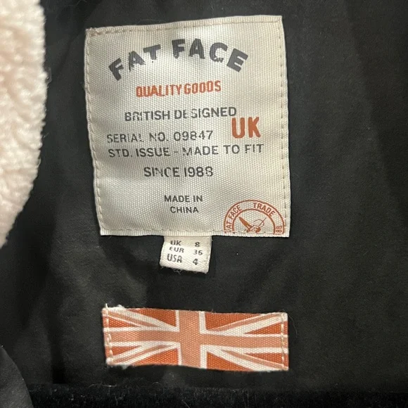 Fat Face Women’s Dark Olive Sherpa-Lined Field Jacket - Picture 2 of 9